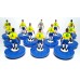 Subbuteo Andrew Table Soccer Brazil 2002 World Cup on classic Hasbro bases